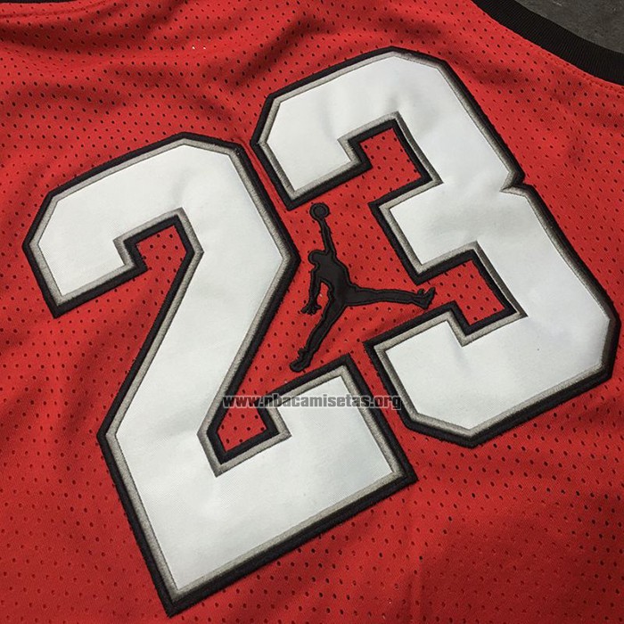 Camiseta Michael Jordan NO 23 Rojo Blanco